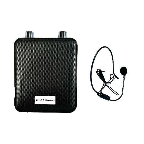 GOLD AUDIO GR-22 30 WATT KABLOLU KAFA MİKROFONLU TAŞINABİLİR HOPARLOR