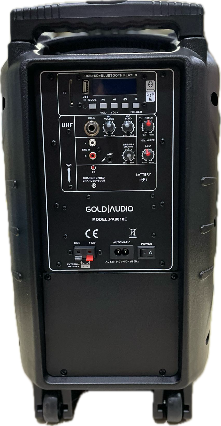 GOLD AUDİO PA-88010E 10İNÇ 100 WATT AKTİF TAŞINABİLİR HOPARLÖR