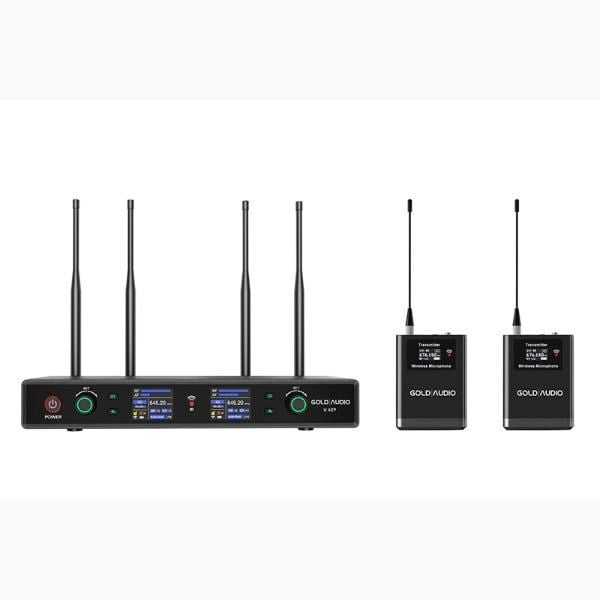 GOLD AUDİO U 629 YY ÇİFT YAKA UHF TELSİZ MİKROFON