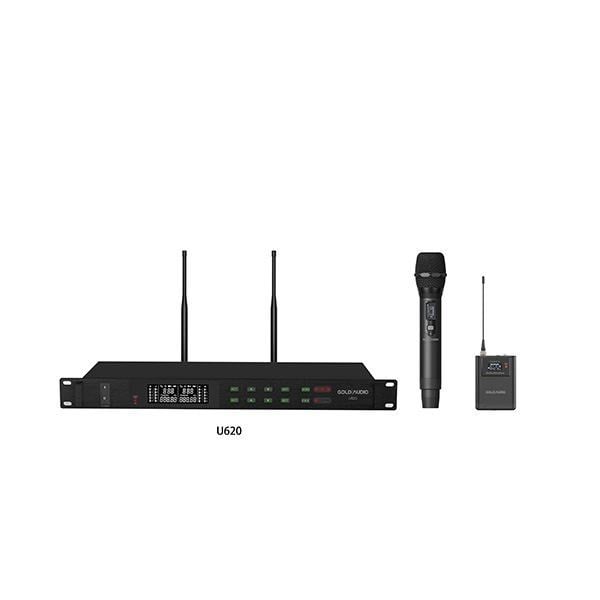 GOLD AUDİO U620 EY 200 KANAL TEK EL TEK YAKA UHF KABLOSUZ MİKROFON