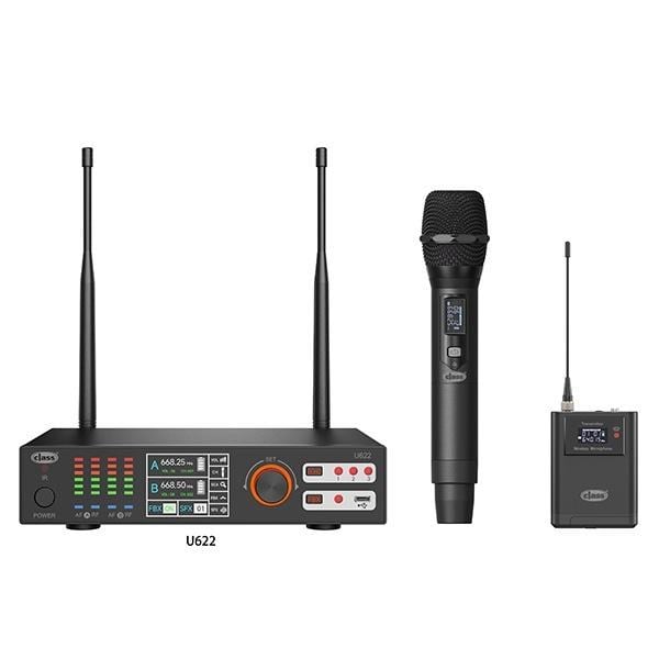 GOLD AUDİO U622 EY 200 KANAL TEK EL TEK YAKA UHF KABLOSUZ MİKROFON