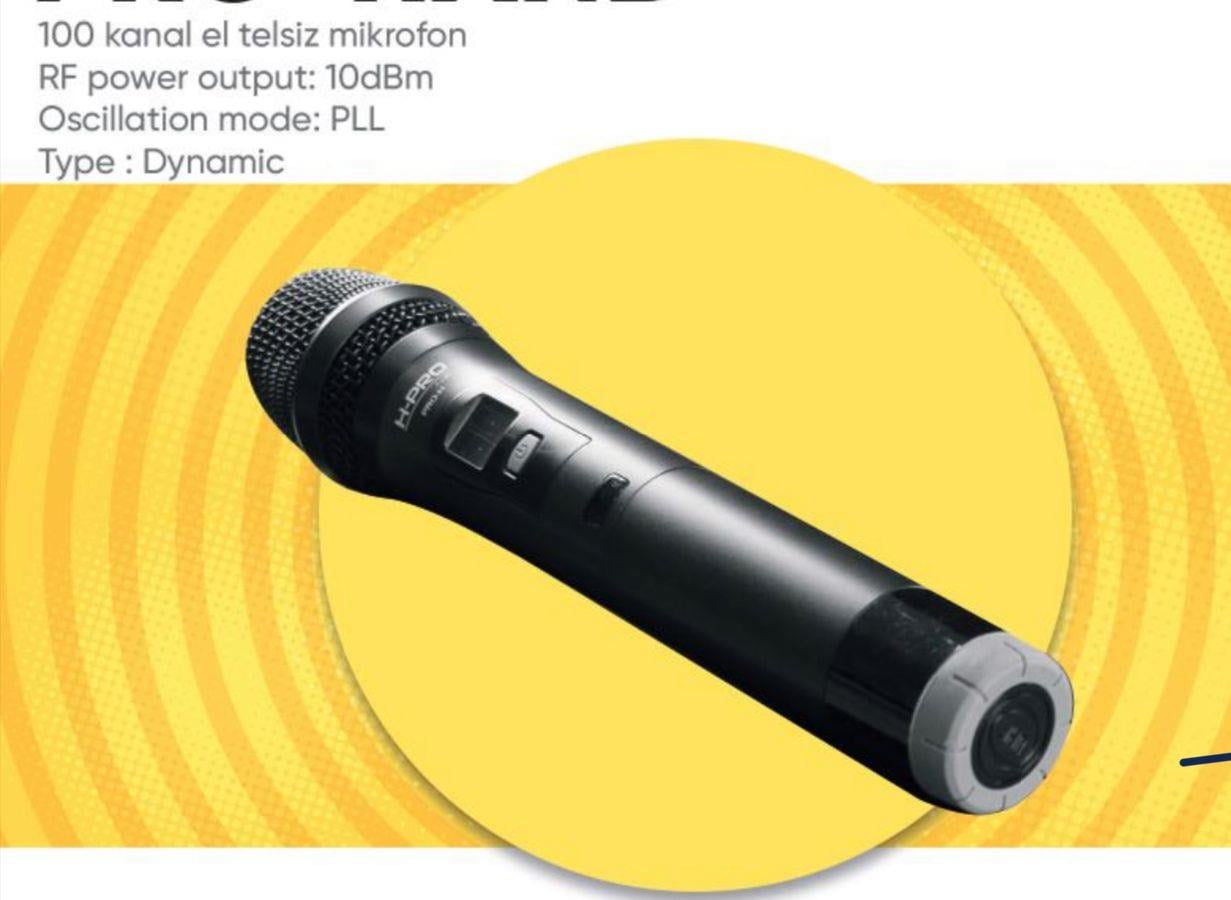 H PRO PRO-8000 8Lİ 100 KANAL TELSİZ MİKROFON