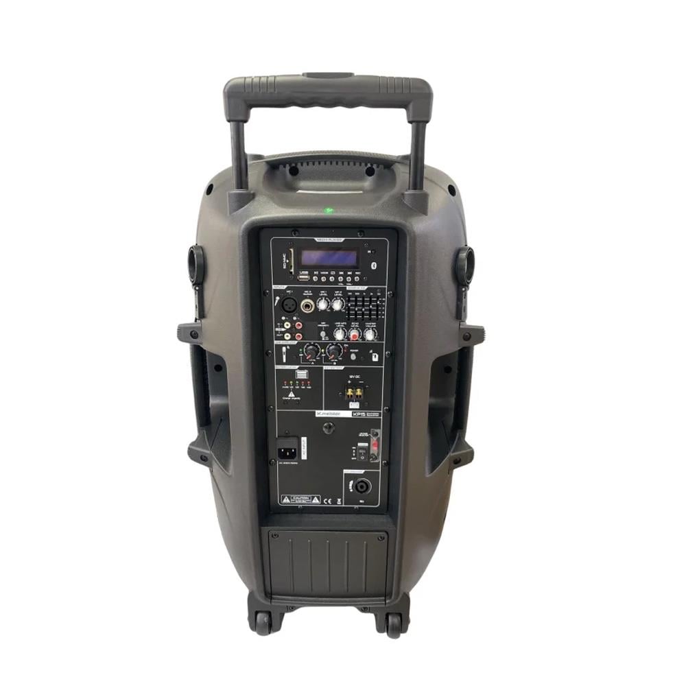 KLANGMEİSTER KP-15 15İNÇ 800W EL- (KAFA) TELSİZ MİKROFONLU TAŞINABİLİR HOPARLÖR