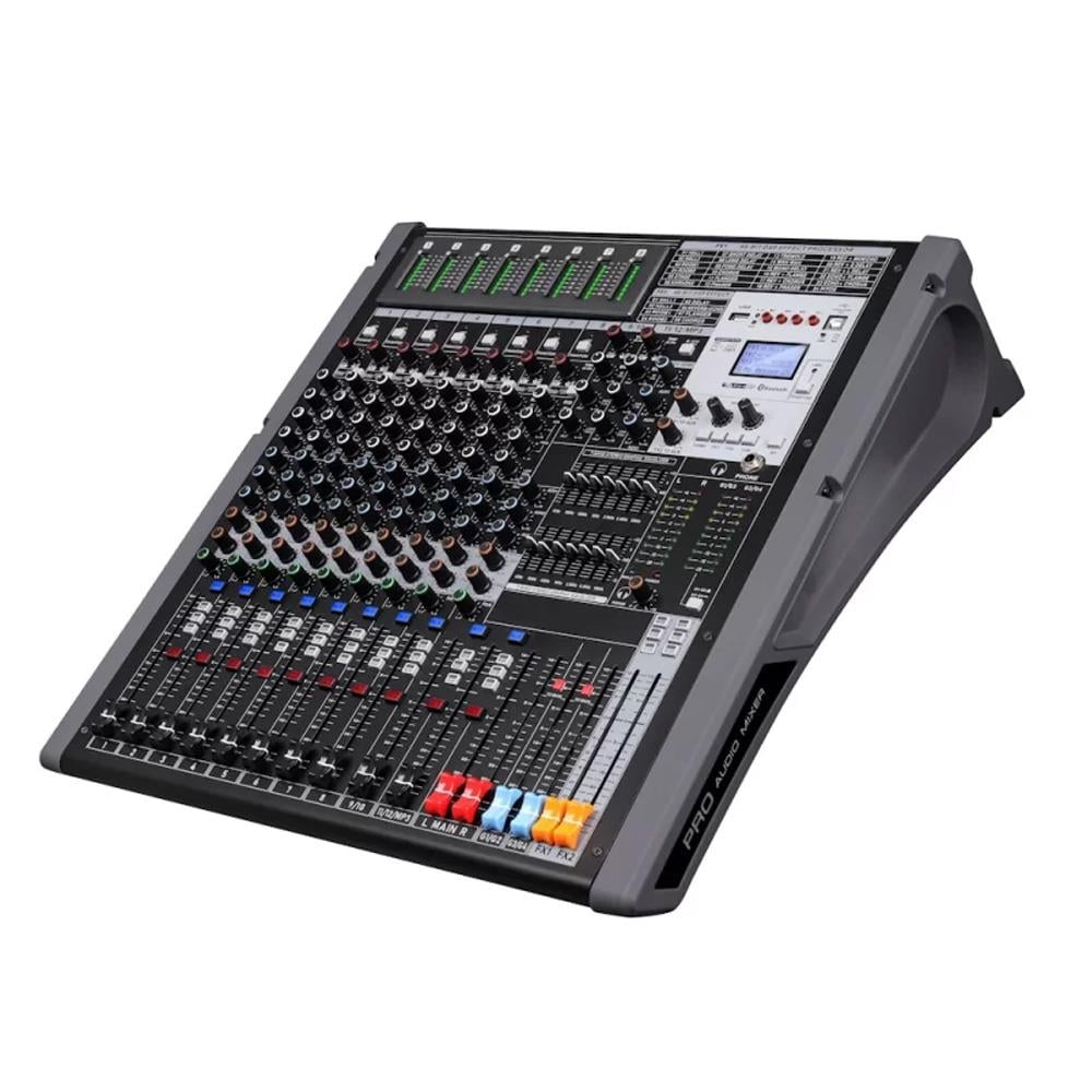 KLANGMEİSTER LİVE 12P-4X 12 KANALLI 4X800W 3 AUXLU ÇİFT DSP EFEKTLİ ANFİLİ MİKSER