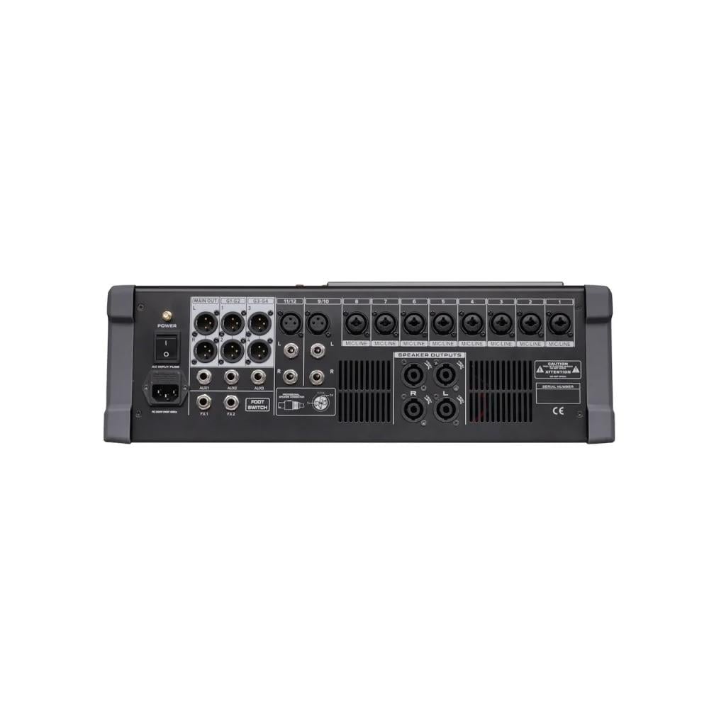 KLANGMEİSTER LİVE 12P-4X 12 KANALLI 4X800W 3 AUXLU ÇİFT DSP EFEKTLİ ANFİLİ MİKSER