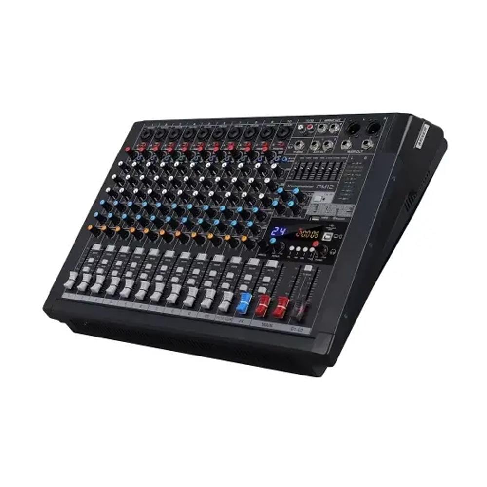 KLANGMEİSTER M12 12 KANALLI 24 DSP EFEKTLİ ÇİFT AUXLU DECK MİKSER