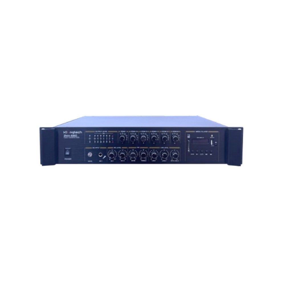 KLANGMEİSTER ZMA-680 6 BÖLGELİ 800W 100V HAT TRAFOLU MİKSER AMPLİFİKATÖR