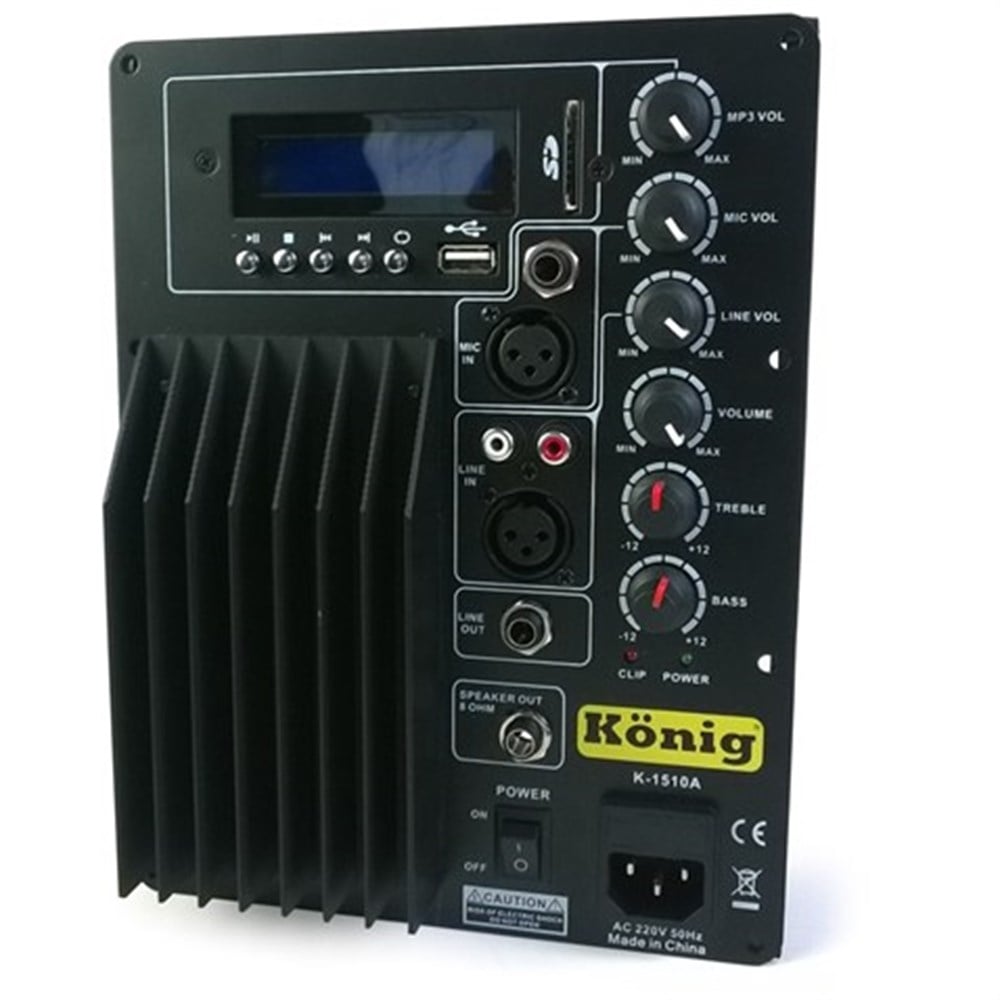 KÖNİG K-1510A 10İNÇ 200 WATT AKTİF HOPARLOR