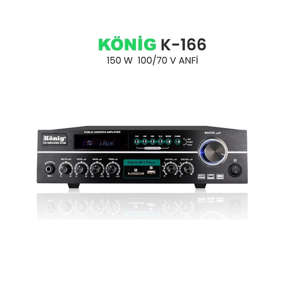 KONİG K166 70-100 HAT TRAFOLU ANFİ