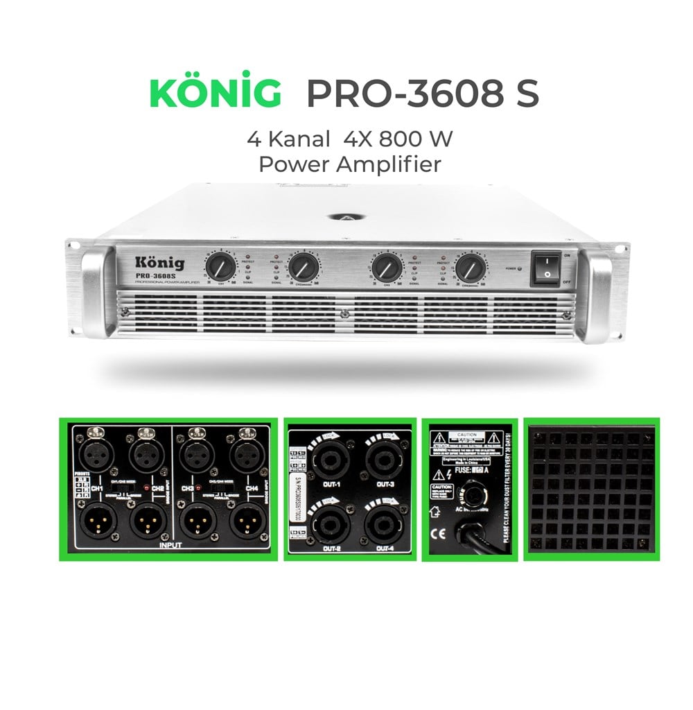 KONİG PRO3608 POWER ANFI
