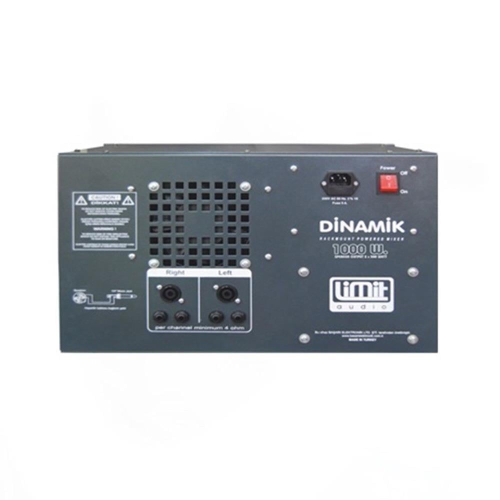 LİMİT AUDİO DİNAMİK S500 9 GİRİŞLİ ÇİFT 100 DSP EFEKTLİ 2X250W ANFİLİ MİKSER