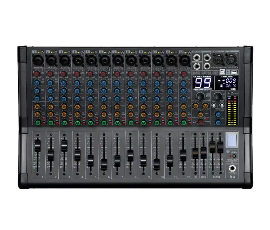 lKLANGMEİSTER M-12FX 12 KANALLI ÇİFT AUXLU DECK MİKSER