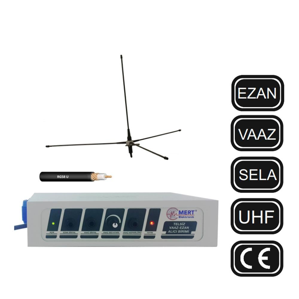 MERT ELEKTRONİK MRT3100 EZAN VE VAAZ ALICISI