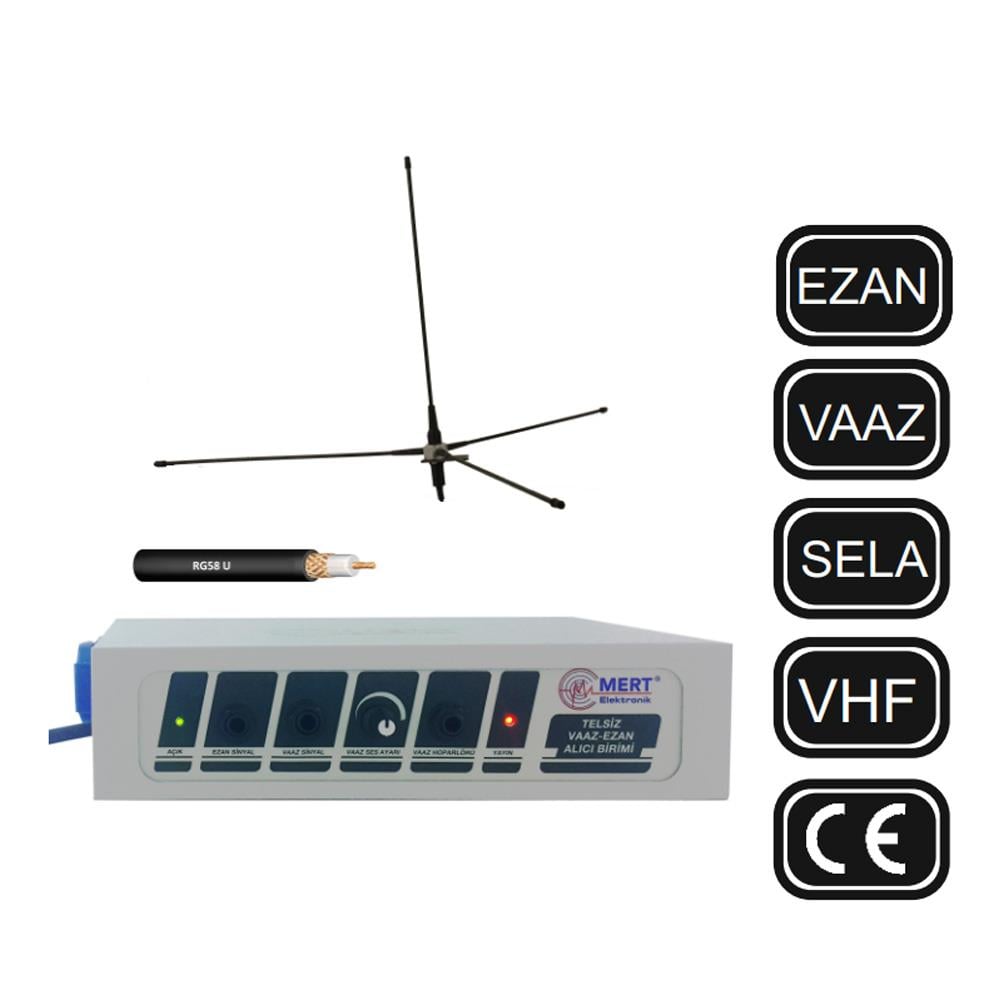 MERT ELEKTRONİK MRT4100 EZAN VE VAAZ ALICISI