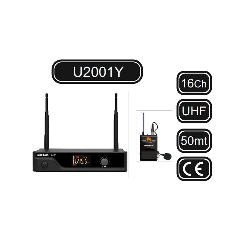 MICKLE EU2100EY 16 KANAL TEK YAKA UHF TELSİZ MİKROFON