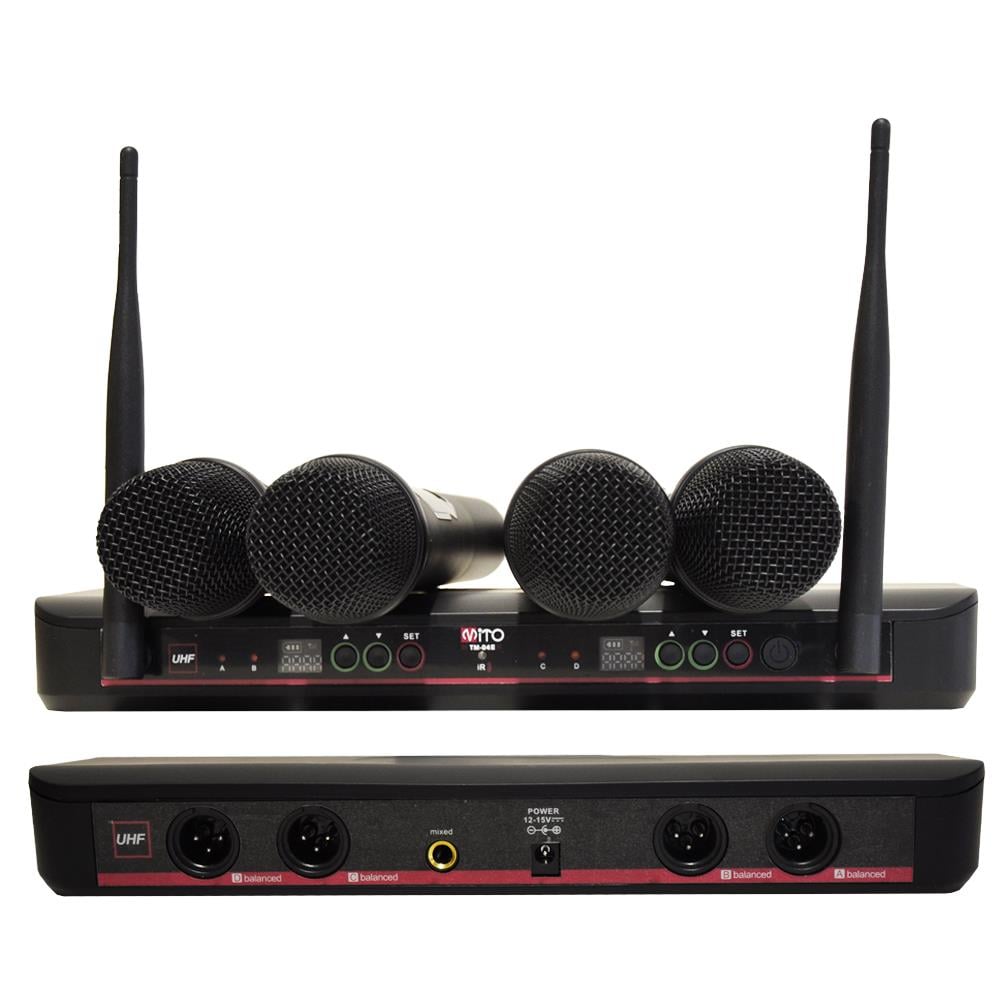 MİTO TM-04E 4LÜ EL 4X100 KANAL FULL DİGİTAL TELSİZ MİKROFON