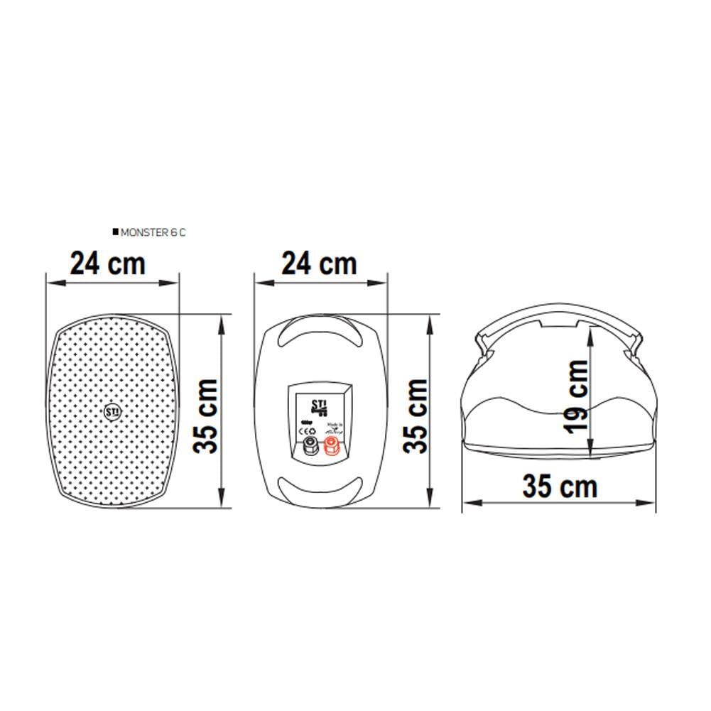 MONSTER 6-C 160W CROSSOVERLI DUVAR TİPİ HOPARLÖR - BEYAZ