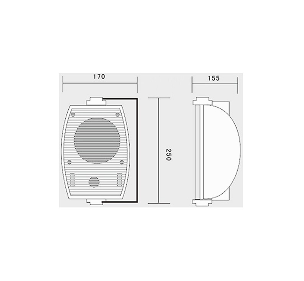 N WORK NX-5 200 WATT TRAFOLU BEYAZ DUVAR HOPARLOR
