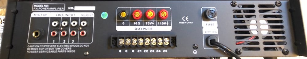 N-WORK XL-6350 5 BÖLGELİ 350 WATT TRAFOLU ANFİ MİKSER