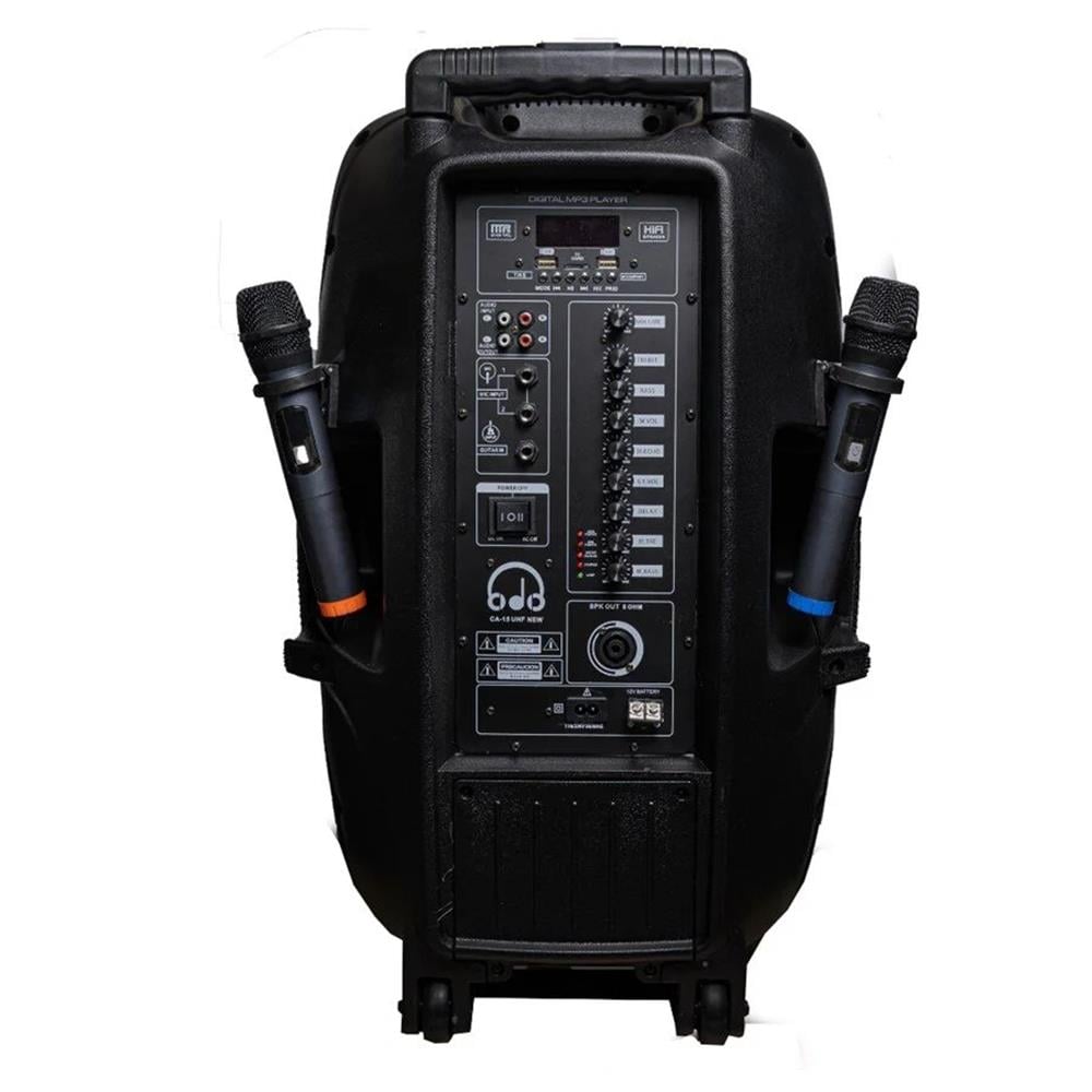 ODO CA-15 UHF EL-YAKA TELSİZLİ 15İNÇ 1200 WATT TAŞINABİLİR HOPARLÖR