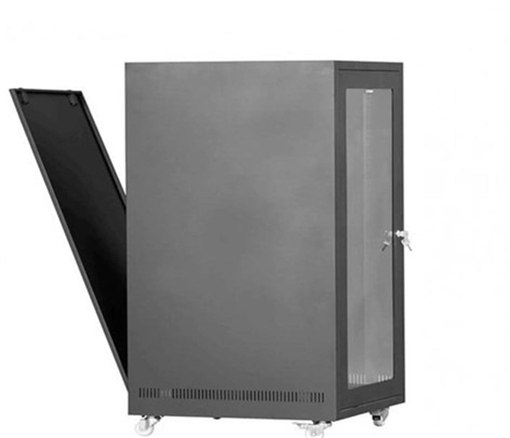 SETRACK 19'' 12U 600X600 TEKERLEKLİ RACK KABİNET+FAN+SABİT RAF