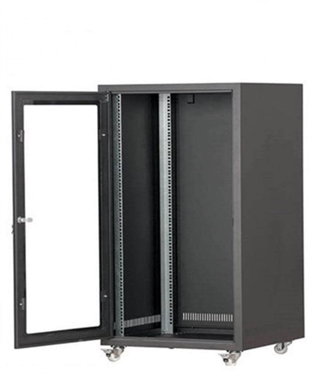 SETRACK 19'' 16U 600X600 TEKERLEKLİ CAMLI RACK KABİNET