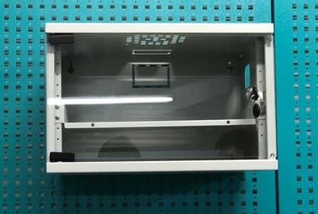 SETRACK 19' 1U 39X33X25 CM DVR PANO NVR CCTV CAMLI KAPAKLI DUVAR TİPİ RACK KABİNET 