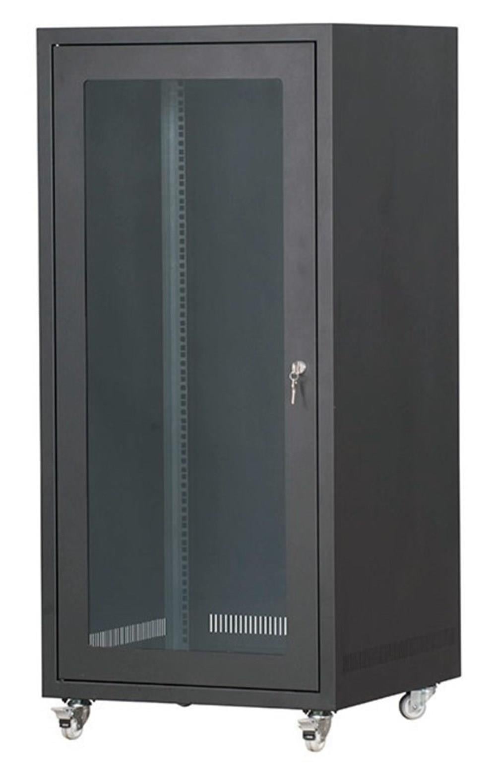 SETRACK 19'' 20U 600X1000 TEKERLEKLİ CAMLI RACK KABİNET
