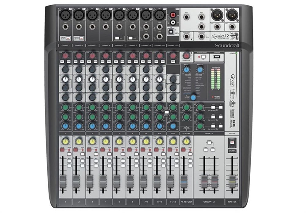 SOUNDCRAFT SIGNATURE 12 KANALLI EFEKTLİ DECK MİKSER