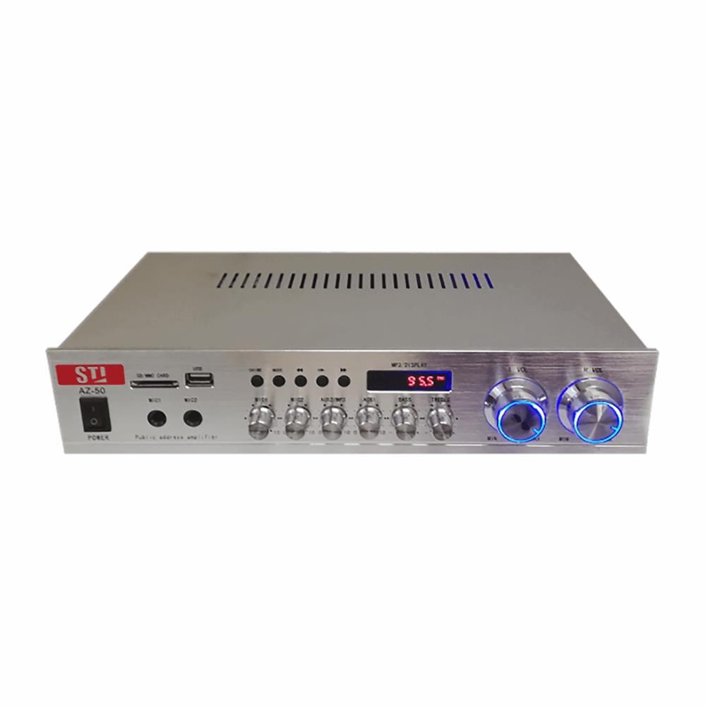 STİ AZ-50 2X100W 100V TRAFOLU MP3 USB/SD ANFİ