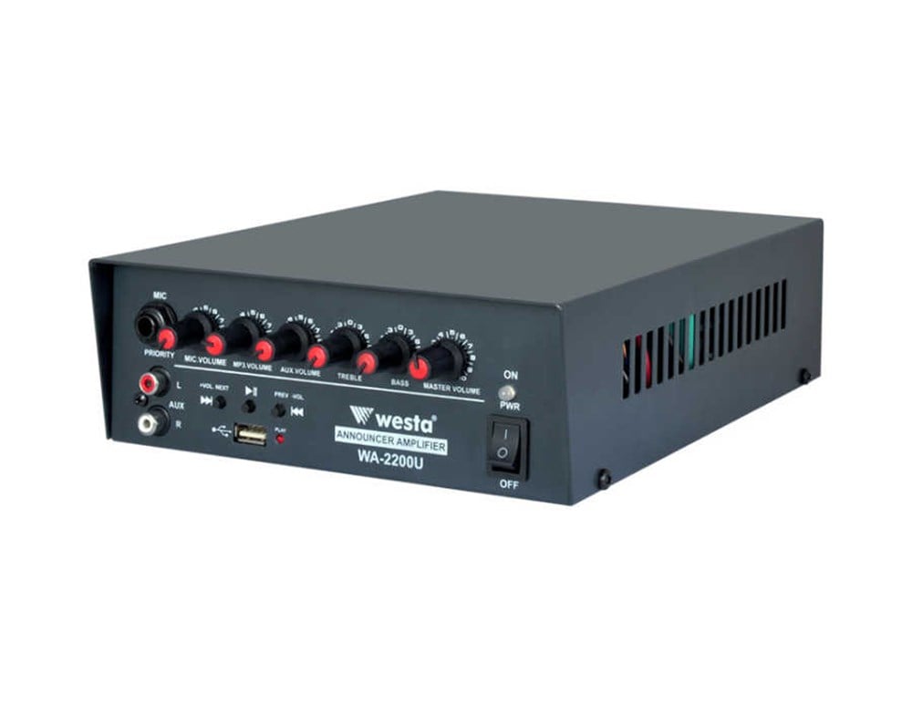 WESTA WA-2200U 200W ARAÇ TİPİ MİKSER AMFİ