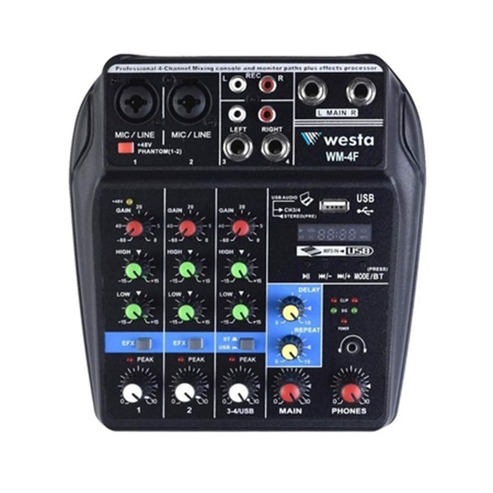 WESTA WM 4F - 4 KANAL DECK MİXER
