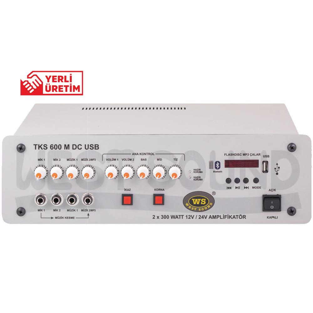 WESTSOUND TKS 400 M USB DC 12V 2x200W ARAÇ ANFİSİ