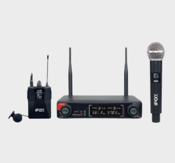 WÖLLER FX-700EY ÇİFT YAKA ÇİFT KANAL TELSİZ MİKROFON
