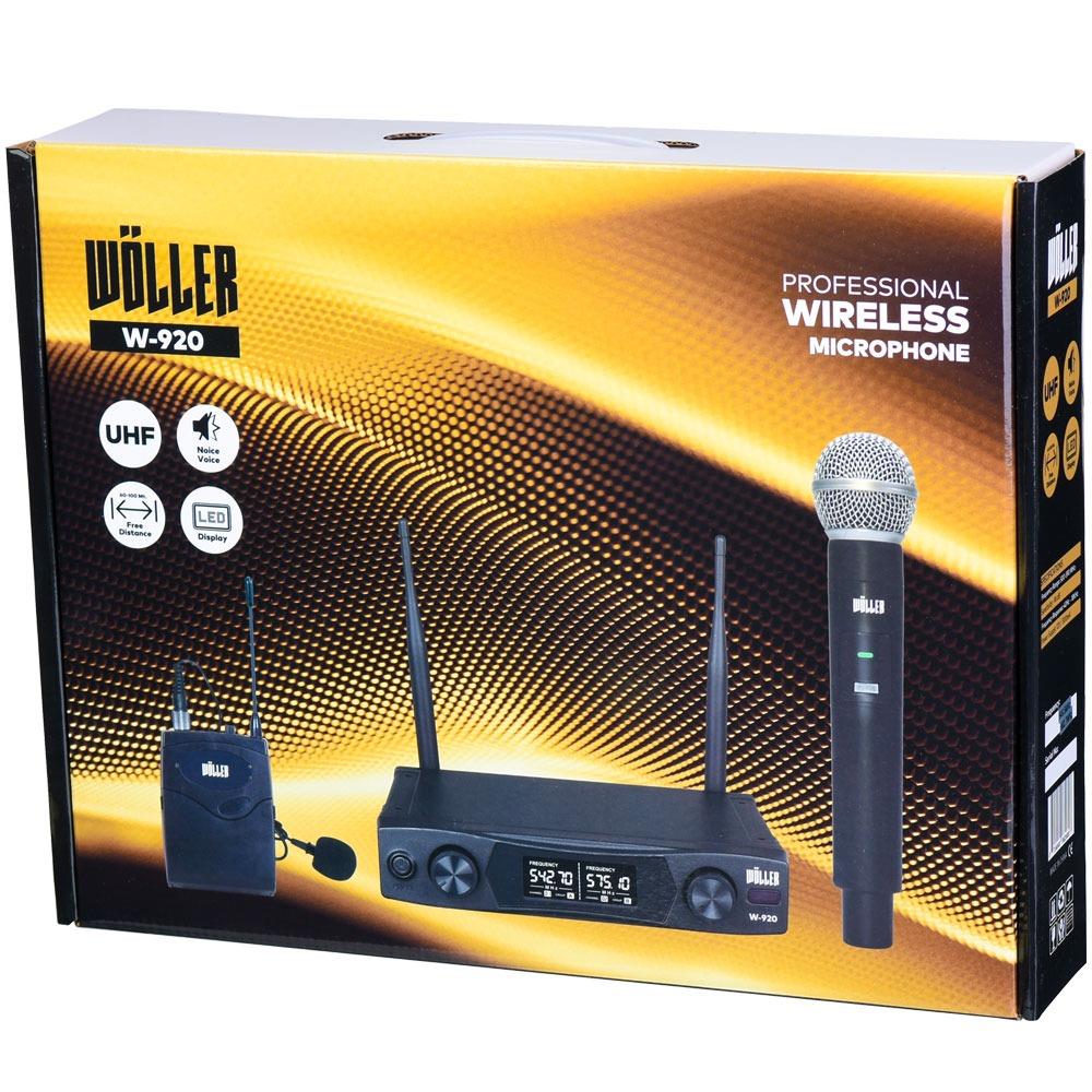 WÖLLER W-920EY EL-YAKA DİJİTAL KANALLI TELSİZ MİKROFON I PENA SİSTEM ELEKTRONİK
