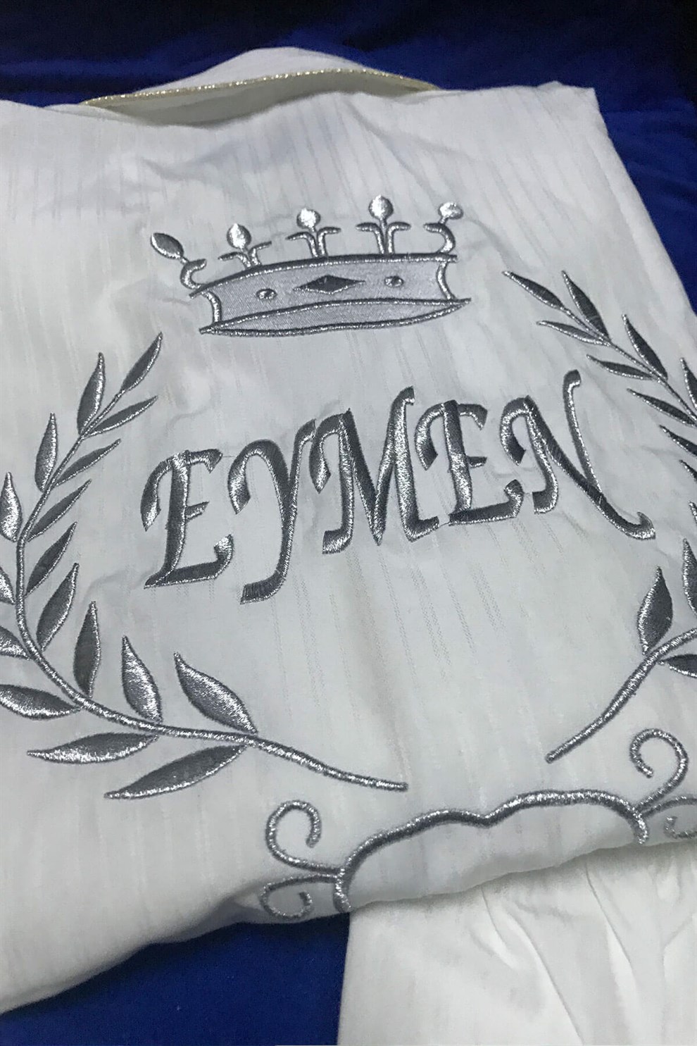 İsim Nakışlı Pijamaİsime Özel Gümüş Nakışlı Sünnet Pijaması