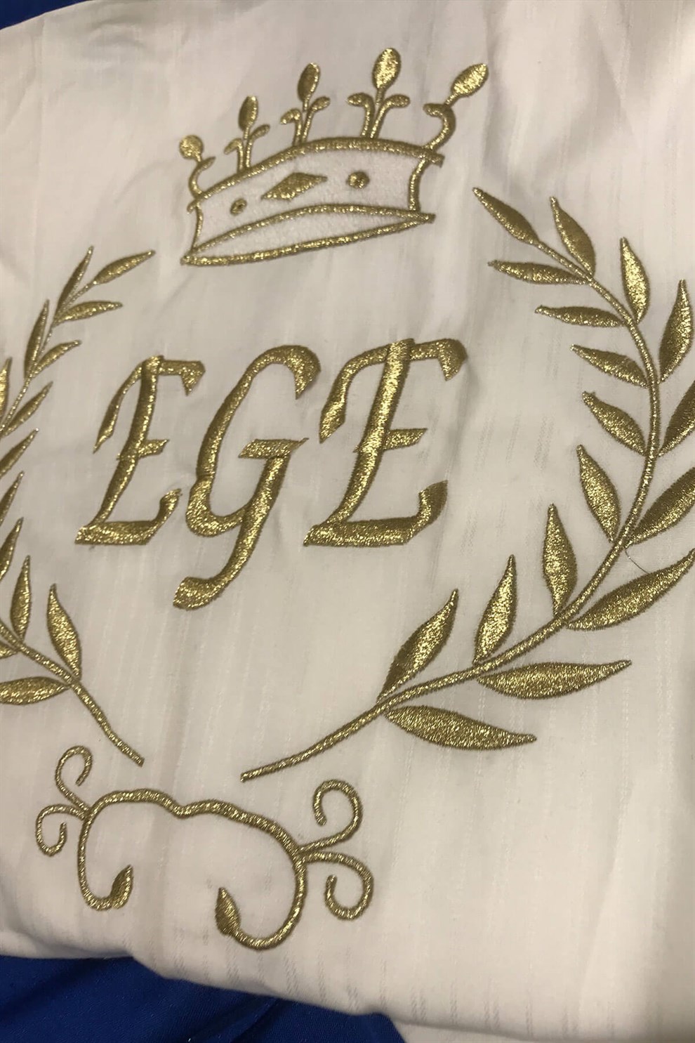 İsimli Pijamaİsime Özel İsim Nakışlı Krem Altın Sünnet Pijaması