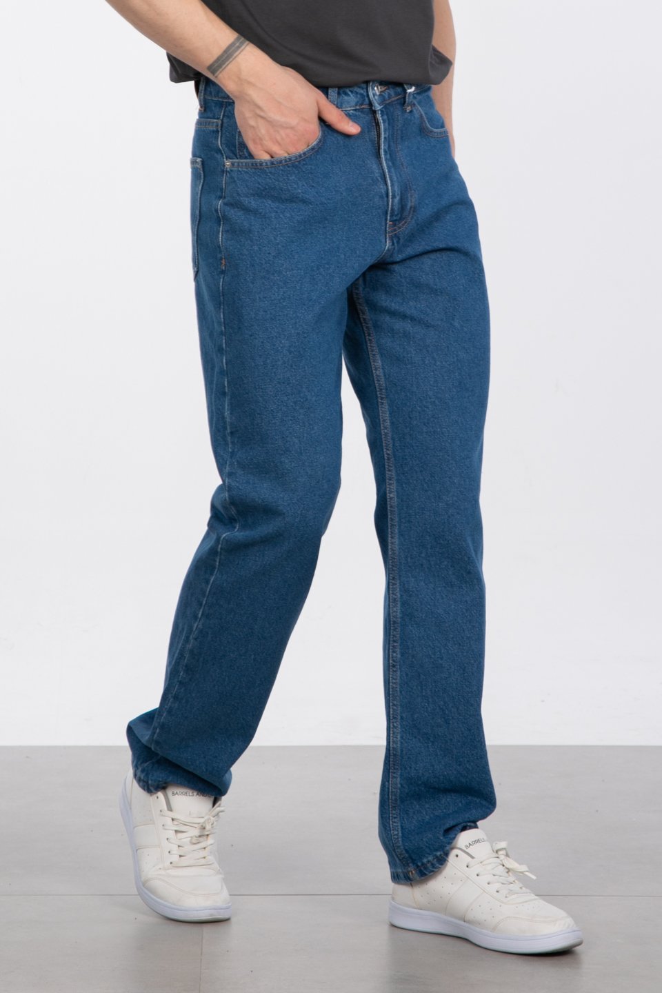 Baggy pantolon-1593 Mavi