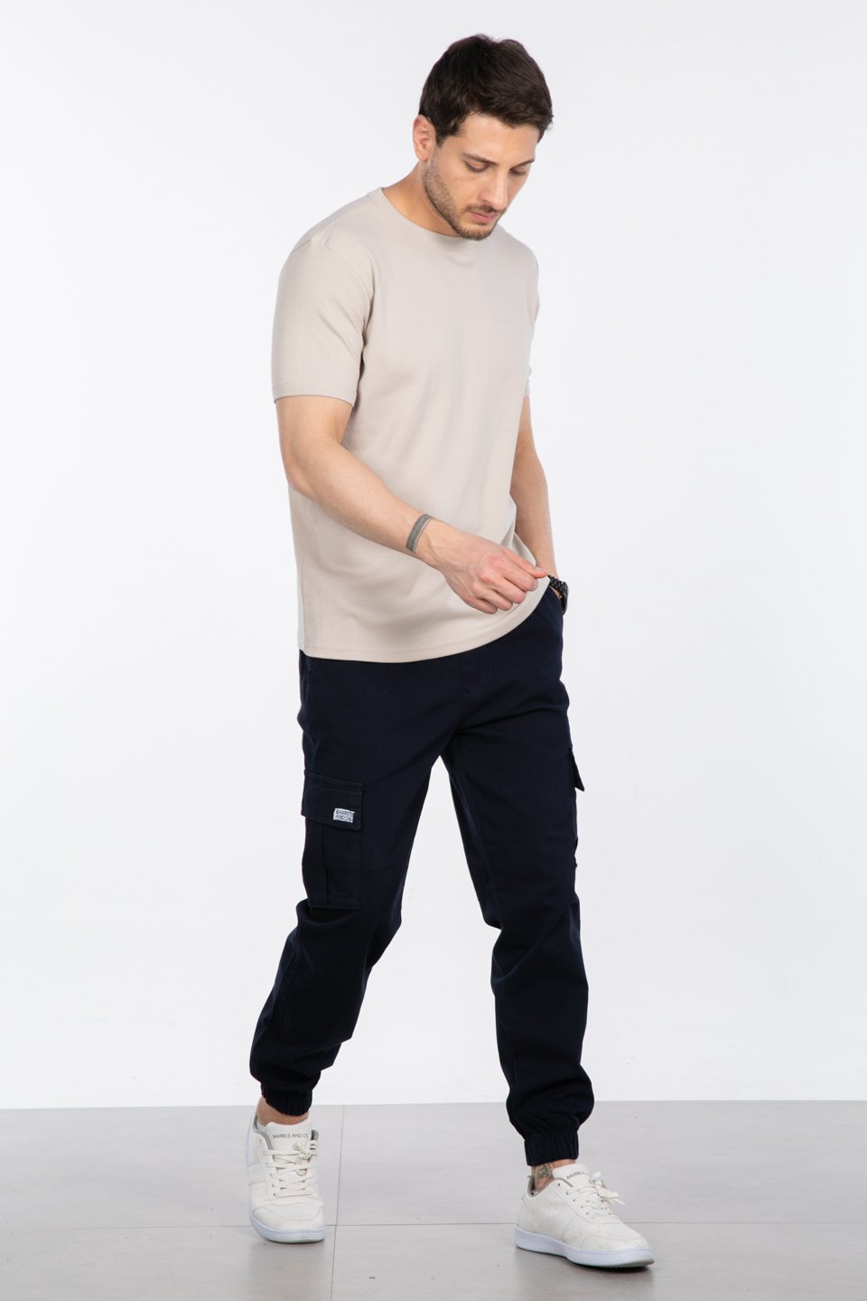 Basic t-shirt-2143-1 Taş