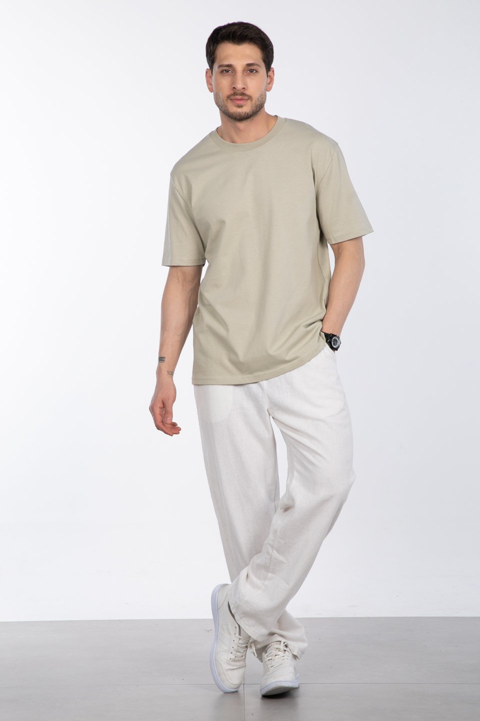 Basic T-Shirt - Taş