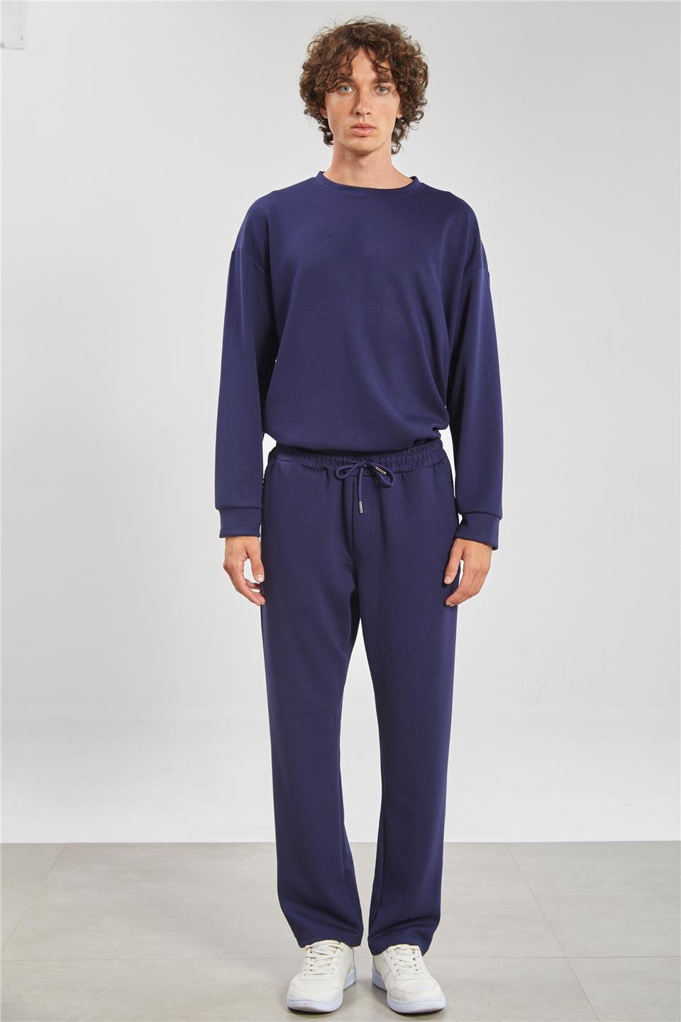 Beli Bağlamalı Erkek Eşofman Altı - Lacivert 