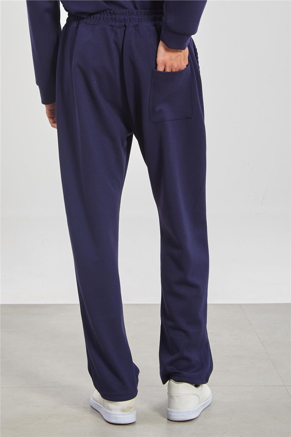 Beli Bağlamalı Erkek Eşofman Altı - Lacivert 