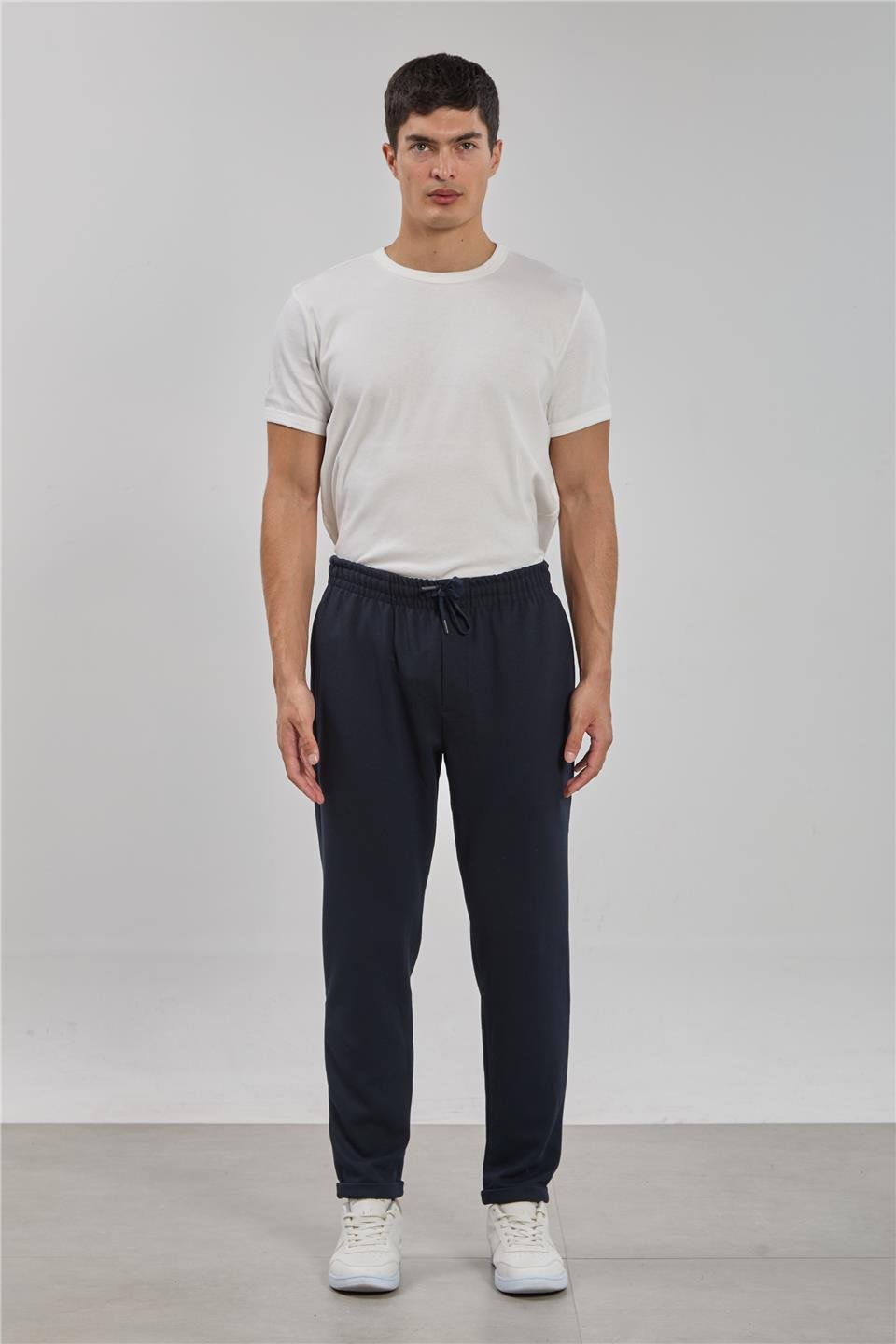 Beli koronlu pantolon-8091 Lacivert