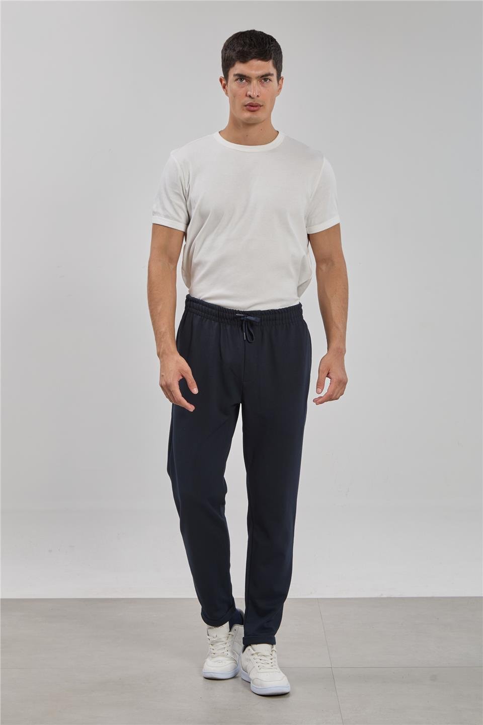 Beli koronlu pantolon-8091 Lacivert