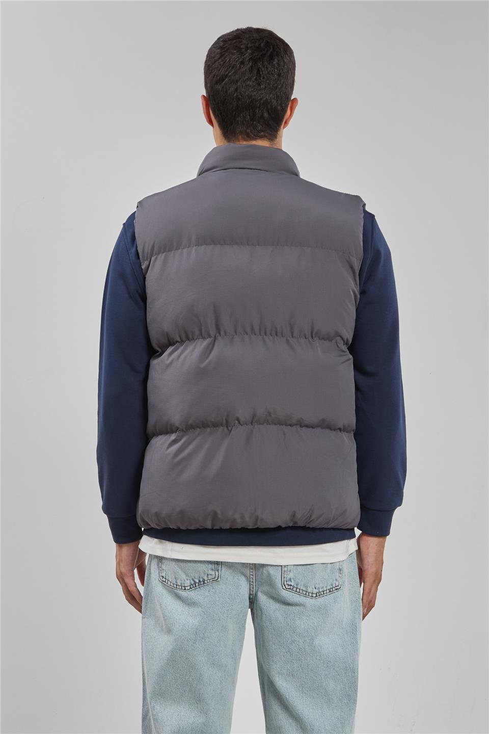 Dik yaka şişme yelek-RBS-Y Antrasit