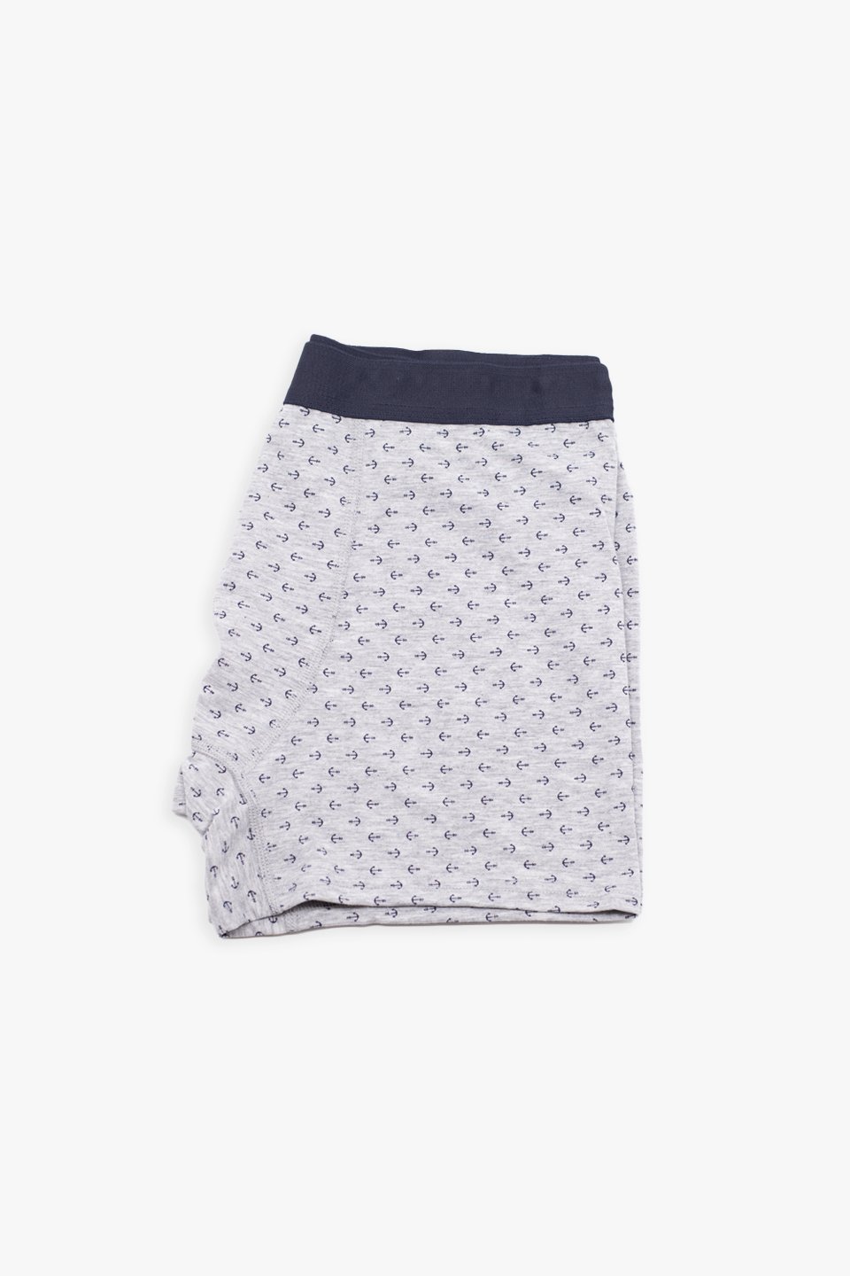 Erkek Çapa Desenli Boxer - Gri