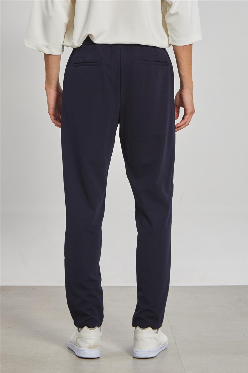 Erkek Fleto Cep Jogger Pantolon - Lacivert