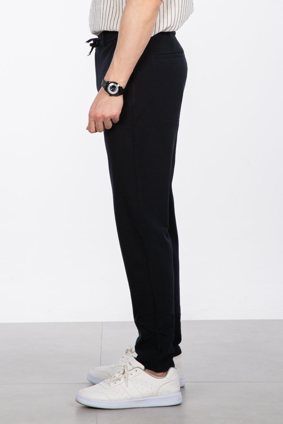 Fermuarlı jogger pantolon-7005 Lacivert