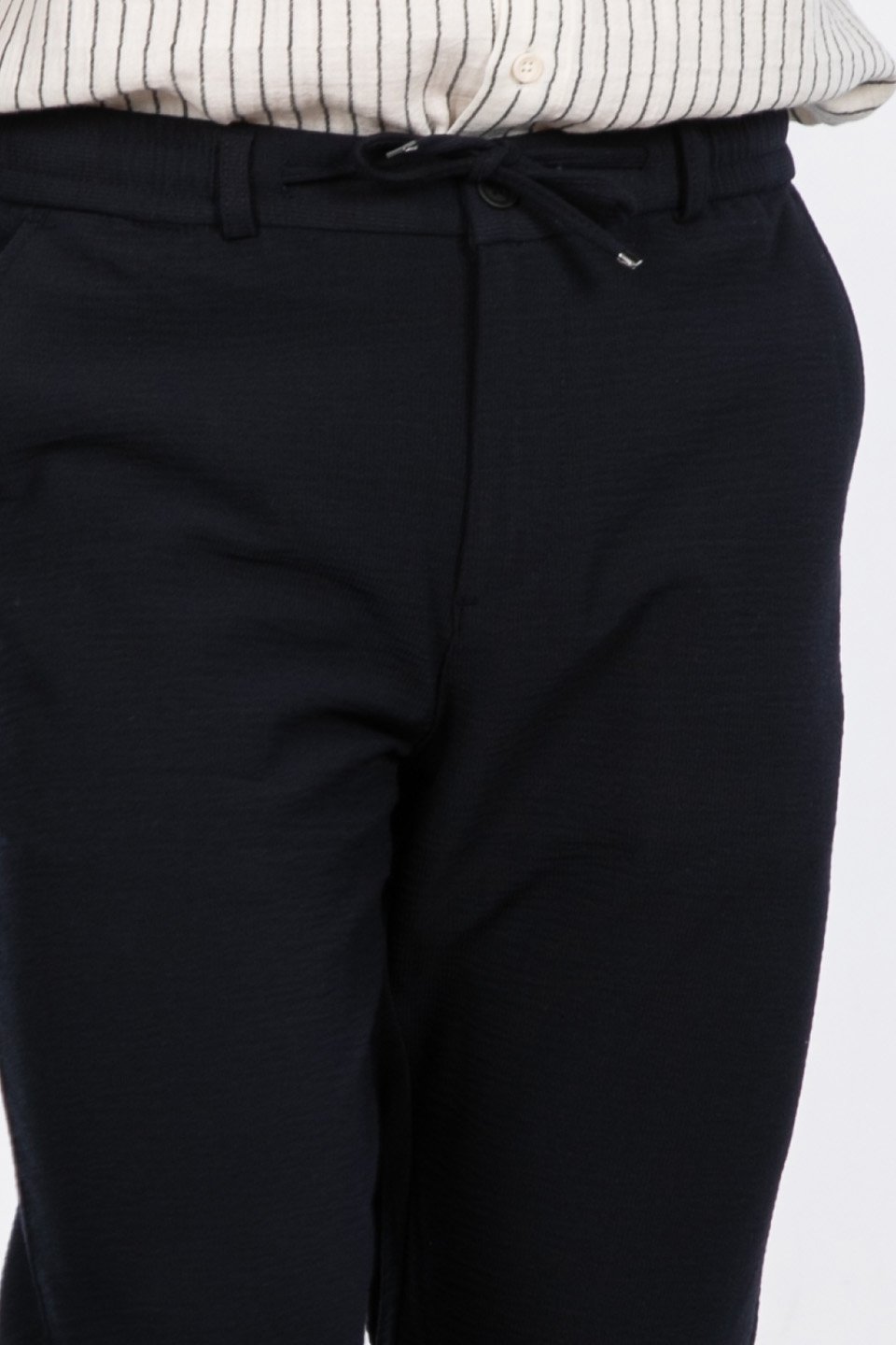 Fermuarlı jogger pantolon-7005 Lacivert