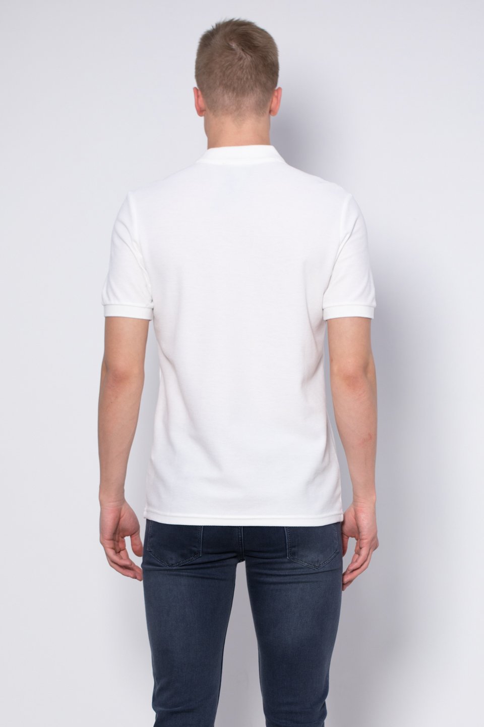 Fermuarlı Polo Yaka T-Shirt - Ekru